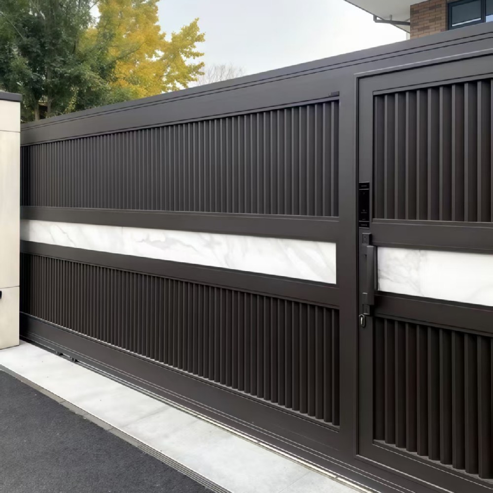 鋁藝電動門-PK8-038